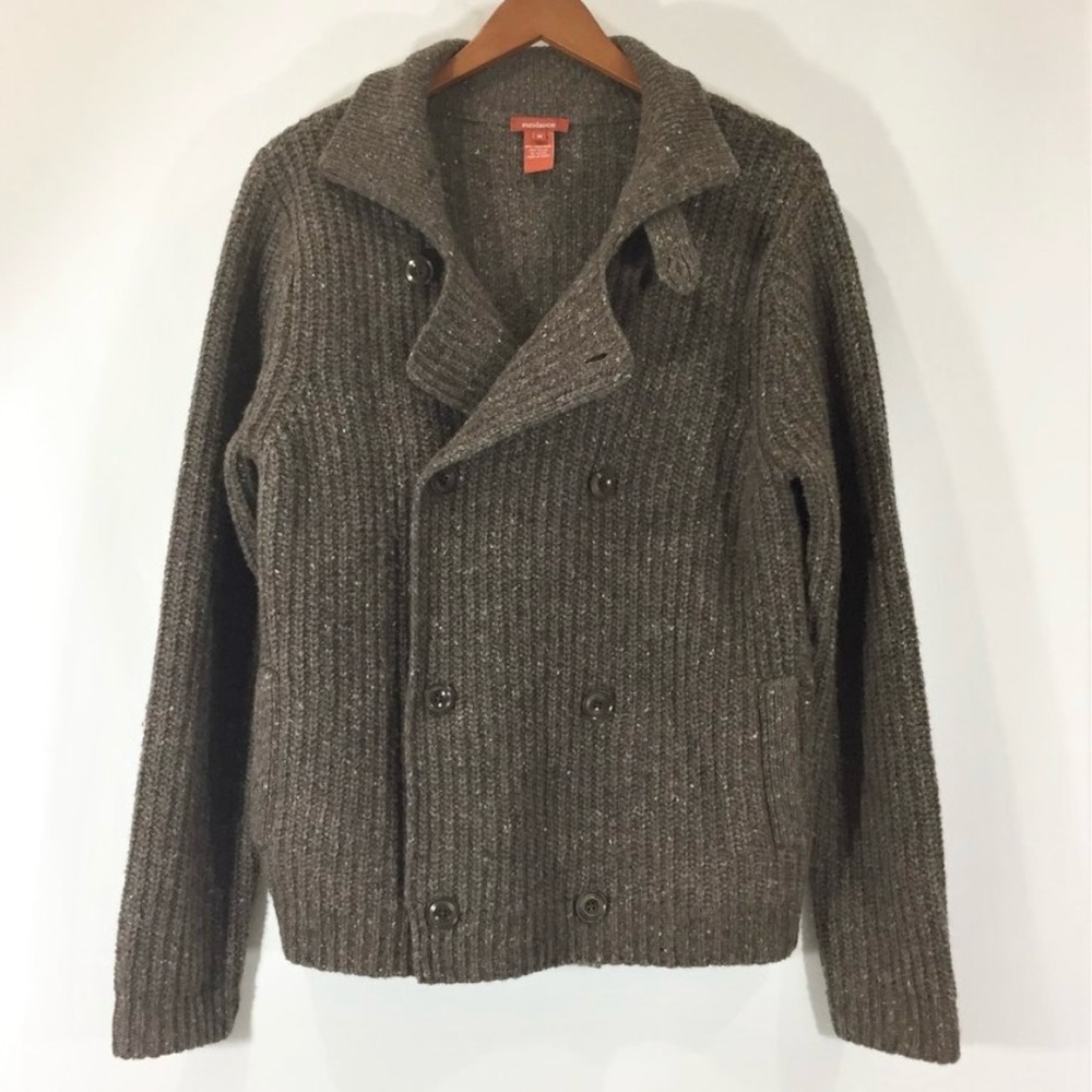 Sundance Brown Francois Wool Sweater - Size Medium